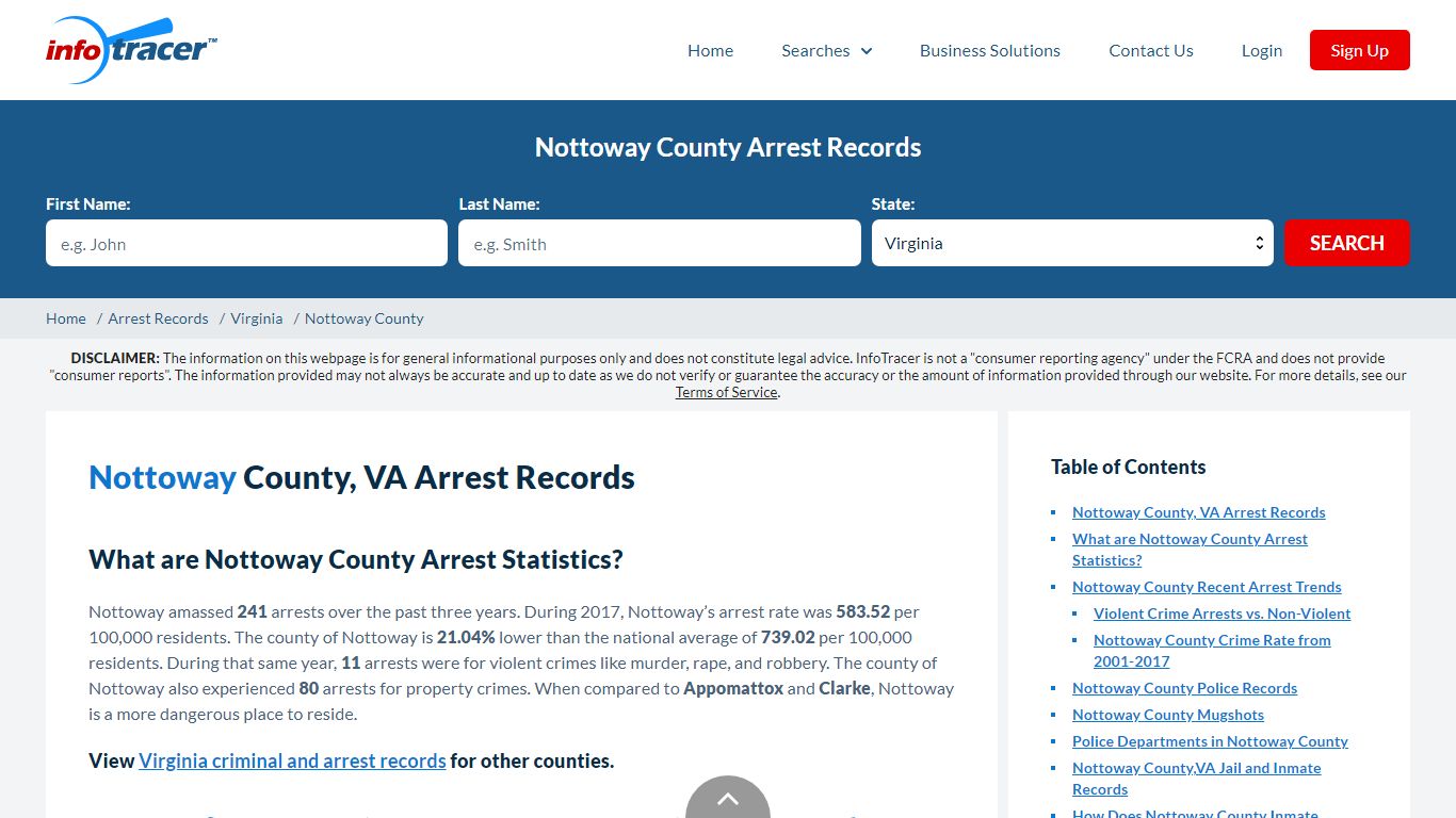 Nottoway County, VA Arrests, Mugshots & Jail Records - InfoTracer